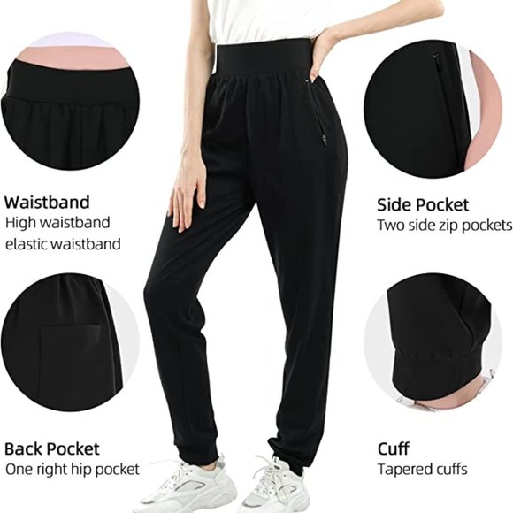 WEBETOP Elastic High Waisted Lounge Pant with Pockets  🏃  NEW WITH TAGS! - Picture 6 of 11
